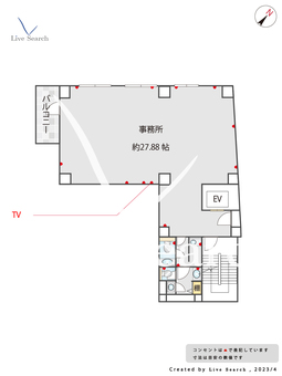 ギンザ105ビル 2F 【東京都銀座一丁目駅】 の間取り図