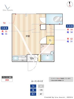 ノースレジェンド王子 204 【東京都王子駅】 の間取り図
