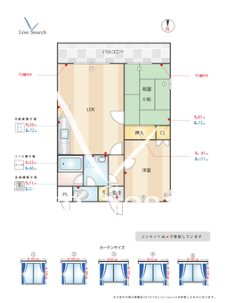 アークヴィラ大濠西 503 【福岡県別府駅】 の間取り図