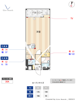 サンセーヌ大名 603 【福岡県赤坂駅】 の間取り図