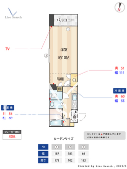 プレシャス天神南 501 【福岡県天神駅】 の間取り図