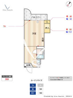 エトス平尾 206 【福岡県西鉄平尾駅】 の間取り図