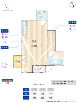 西田荘 1 【東京都早稲田駅】 の間取り図