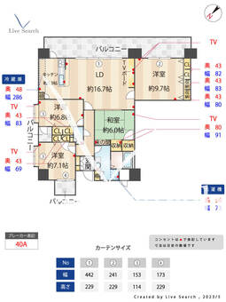 コアマンションルネス呉服町 510 【福岡県呉服町駅】 の間取り図
