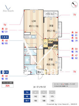 光陽マンション 301 【福岡県博多南駅】 の間取り図