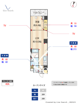 トラバース門前仲町 605 【東京都門前仲町駅】 の間取り図