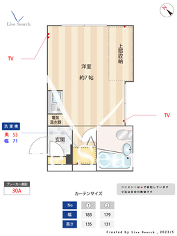 コンフォルト富久 301 【東京都曙橋駅】 の間取り図