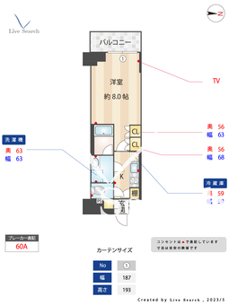 フレシア祐天寺 402 【東京都祐天寺駅】 の間取り図
