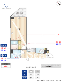 リベルタ銀座イースト 401 【東京都八丁堀駅】 の間取り図