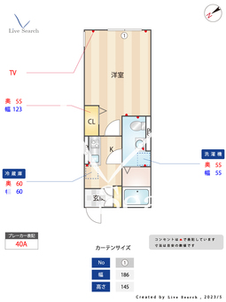 ヒルズ松戸 3B 【千葉県上本郷駅】 の間取り図
