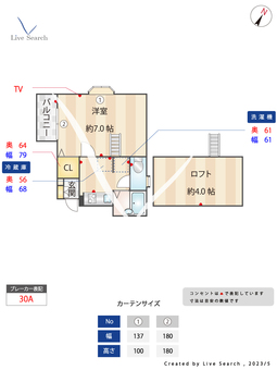 ソフィ―21香椎参道 202 【福岡県香椎神宮駅】 の間取り図