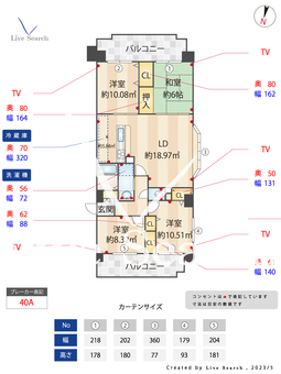 ハーモニーヒルズ今宿 401 【福岡県今宿駅】 の間取り図