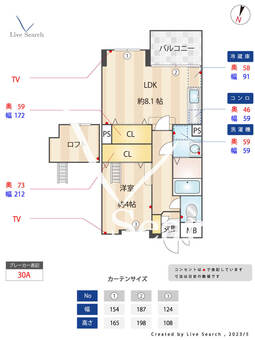 ニューガイアリルーム港No.72 403 【福岡県大濠公園駅】 の間取り図