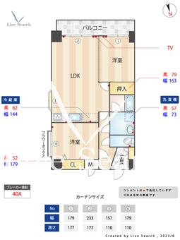 新栄アンピール城西 202 【福岡県西新駅】 の間取り図