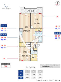 コンダクトヴィレッジ井尻サウス 501 【福岡県井尻駅】 の間取り図