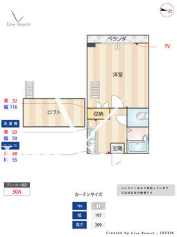 MKビル 203 【福岡県六本松駅】 の間取り図