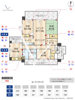 レークサイド野多目 913 【福岡県大橋駅】 の間取り図