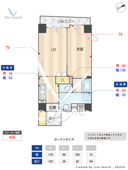 サンライズ浅草田原町 801 【東京都田原町駅】 の間取り図