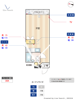 永谷リヴュール 1008 【東京都都庁前駅】 の間取り図