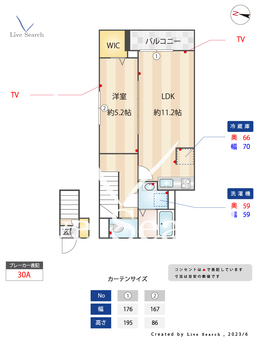ミハス西新宿 201 【東京都西新宿五丁目駅】 の間取り図