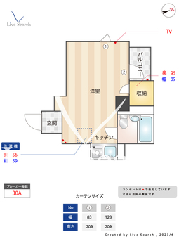 ダイヤハイツ千駄木 303 【東京都千駄木駅】 の間取り図