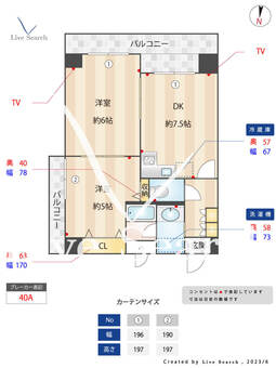 フォレスト西宮 805 【兵庫県西宮駅】 の間取り図