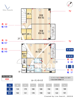 サンライズ狛江　B棟 203 【東京都国領駅】 の間取り図
