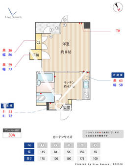 ハイム楓 302 【東京都東長崎駅】 の間取り図