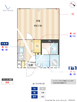 フラーファ江古田 202 【東京都江古田駅】 の間取り図