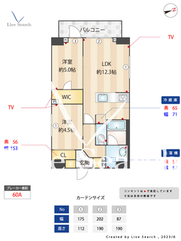 グランカーサ上野 901 【東京都上野駅】 の間取り図