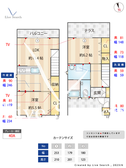 けやきハウス 101 【福岡県三苫駅】 の間取り図