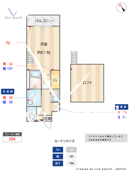 ラフィールド大橋 503 【福岡県竹下駅】 の間取り図