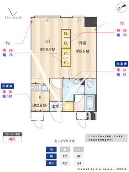 ラ・トゥール箱崎宮前 602 【福岡県箱崎宮前駅】 の間取り図