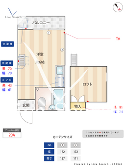 ドミール池尻 206 【東京都池尻大橋駅】 の間取り図