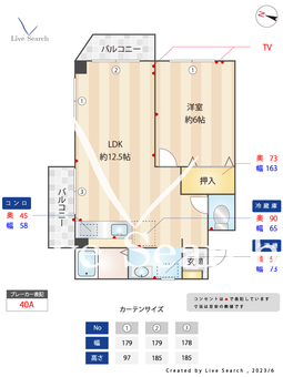 ジャイアンツ 303 【東京都京成江戸川駅】 の間取り図