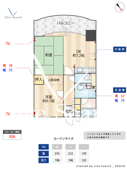 ライオンズマンションマキシム平尾 208 【福岡県西鉄平尾駅】 の間取り図