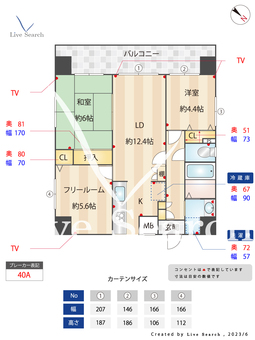 プレステージ西明石Ⅴ 301 【兵庫県西明石駅】 の間取り図