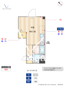 キャスティア西新宿 301 【東京都西新宿五丁目駅】 の間取り図