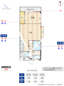 ツインリッチ昭代 303 【福岡県藤崎駅】 の間取り図
