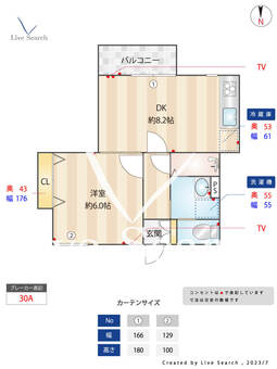 パストラル泰栄 303 【東京都中野新橋駅】 の間取り図