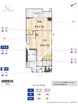 インプルーブ西新 601 【福岡県西新駅】 の間取り図