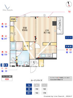 セントレジデンス大手門 201 【福岡県唐人町】 の間取り図