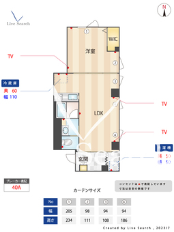 アリュイッテ富士見台 204 【東京都富士見台駅】 の間取り図