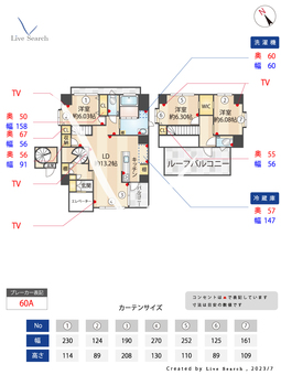ストロベリーフィールズ広尾 601 【東京都広尾駅】 の間取り図