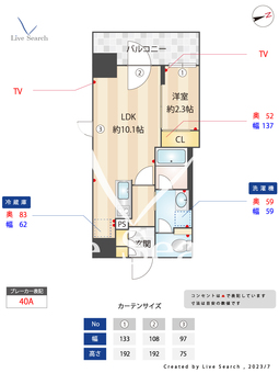 プレール・ドゥーク池袋South 702 【東京都池袋駅】 の間取り図