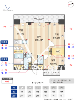 プレール・ドゥーク池袋South 802 【東京都池袋駅】 の間取り図