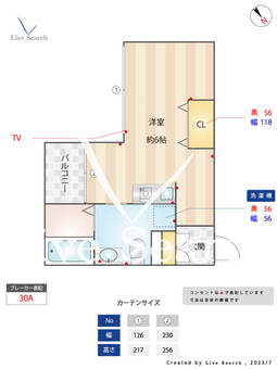 プレイスインザサン 203 【東京都千石駅】 の間取り図