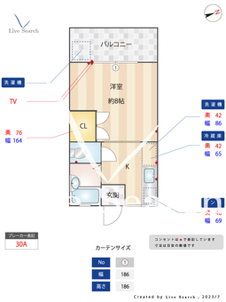 ウエストヒルズ 105 【神奈川県渋沢駅】 の間取り図