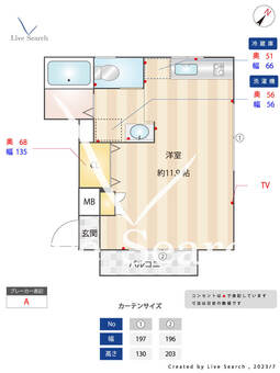 ジュネス赤坂丹後坂 201 【東京都赤坂見附駅】 の間取り図