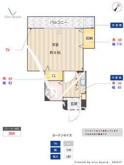 セシオン西新宿 207 【東京都西新宿五丁目駅】 の間取り図